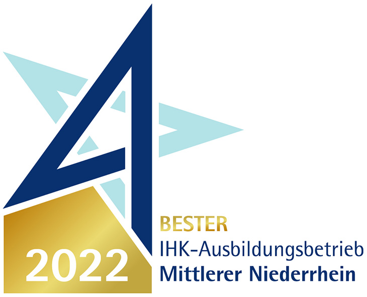 Bester IHK-Ausbildungsbetrieb Mittlerer Niederrhein 2022